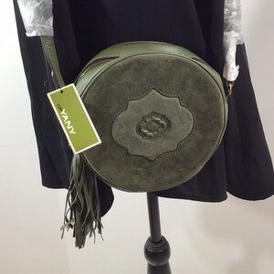 Oryany Forest green Suede Canteen Bag- Kailee NWT